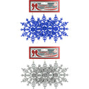 SNOWFLAKE 12CM 3PC WL