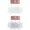 SNOWFLAKE 12CM 3PC SILVER