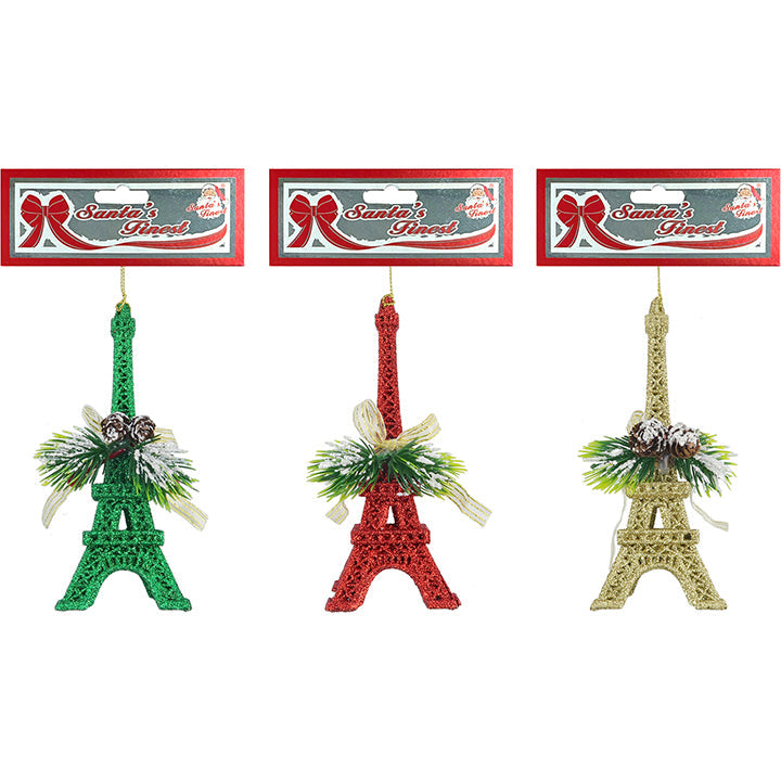 EIFFEL TWR W/ PINE DECOR TRD