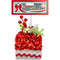 GIFT BOX RED SEQUINS & CHEVRON DECOR