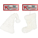 BOOTIE/HAT WHITE SEQUINS 2ASTD