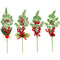 BERRY PICK W/ BOW DECOR 4ASSTD