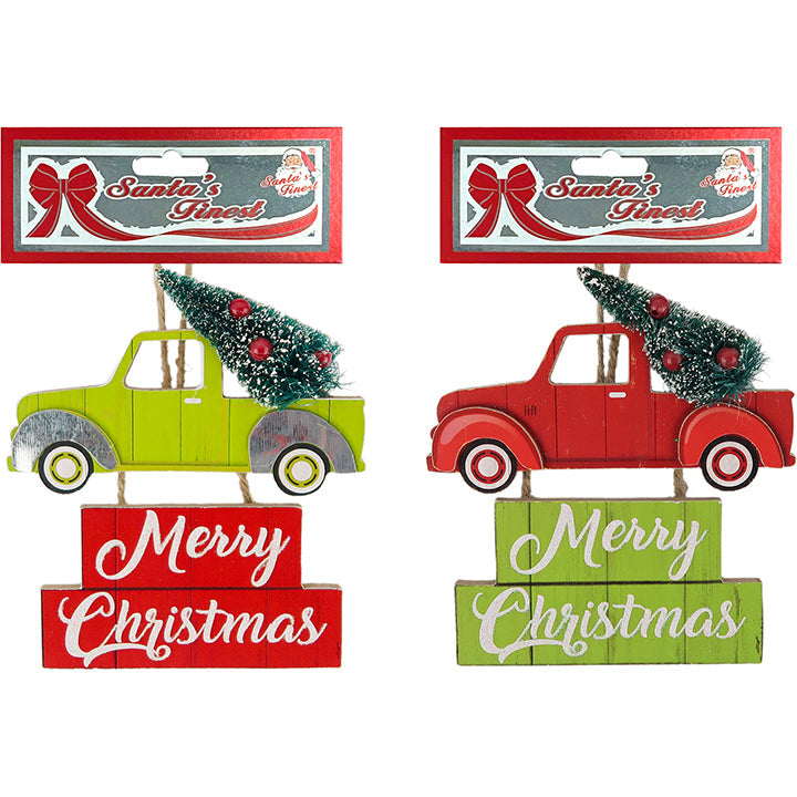 DECOR CAR WOOD PLAQUE