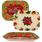 XMAS RECTANGLE PLATTER 2ASTD 16*12IN