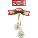 CHRISTMAS DECOR W/ BALL ORN 1PC