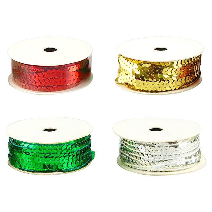 SEQUIN TRIM 10YRD 4ASTD