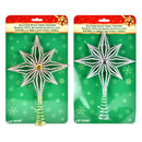 STAR TREE TOPPER 8-5/8"X6.25" 2ASTD