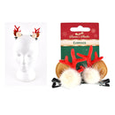 ANTLER POM POM HAIR CLIPS 2PK