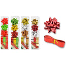 GIFTBOW & RIBBON SET 4ASTD PVC BOX