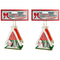 WOODEN HOUSE PAINTED 2ASTD LIGHT UP