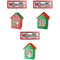 WOODEN PAINT HOUSE 7.5X5X9CM LIGHT UP