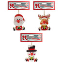 WOODEN ORNM W/LIGHT-UP NOSE 7X10CM