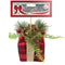 PLAID PRESENT ORNAMENT 3" 2ASTD