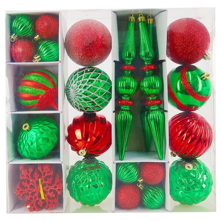 BALL ORN 41PC BALL DROP SET PET BOX