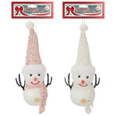 SNOWMAN 2ASTD IVORY/LTPINK 6X20CM