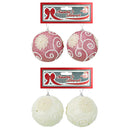 BALL FLOWER 2ASTD BLUSH 2PC 8CM