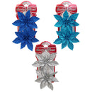 POINSETTIA FLOWER 2PC WL 15CM