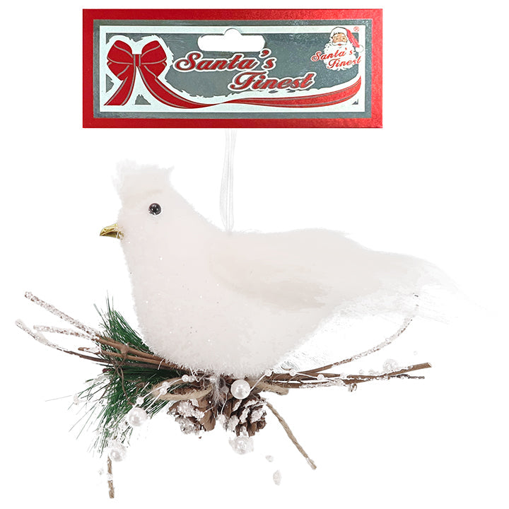 WINTER BIRD W/DECOR 1PC