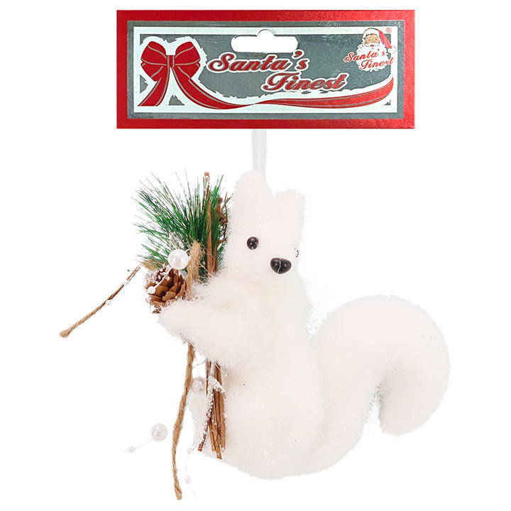 WINTER SQUIRREL W/DECOR 1PC