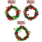 WREATH W/DECOR BERRIES SMALL 3ASTD