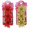 POINSETTIA FLOWER GLITTER 10CM 3PC TRD