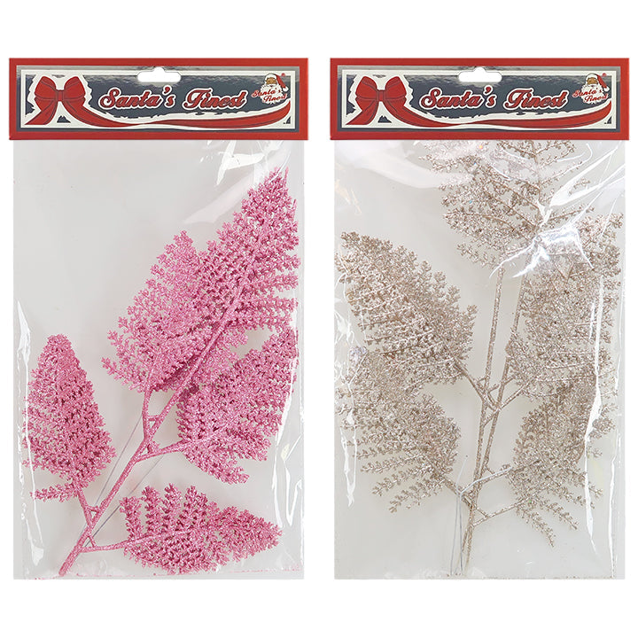 CHRISTMAS BRANCH 30CM 2PC BLUSH