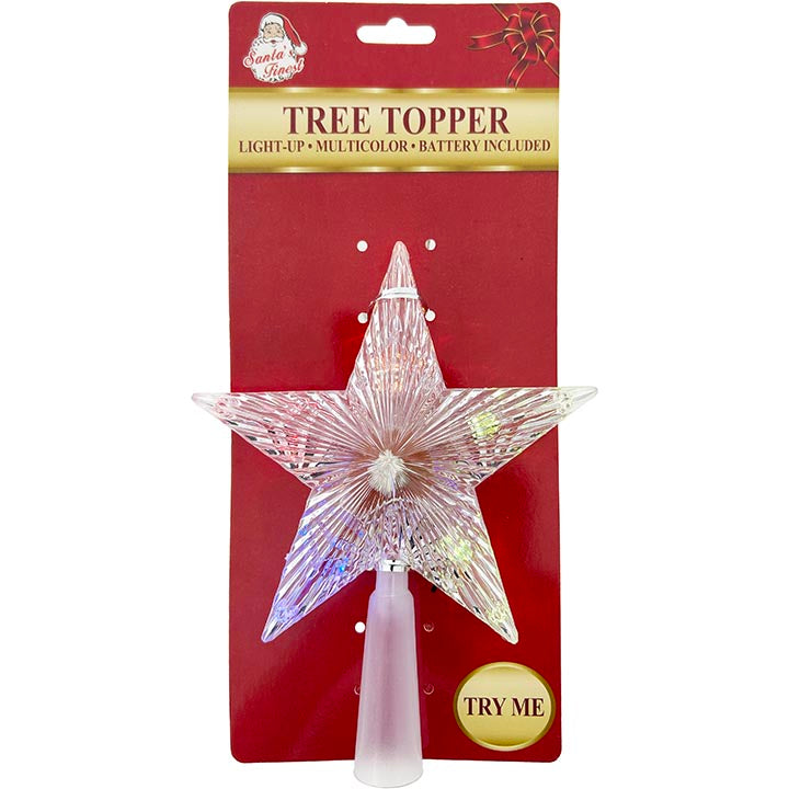 STAR TREE TOPPER 17.5*14CM LIGHT UP