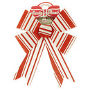 BOW RED STRIPES LARGE 23*28CM 1PC