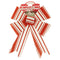 BOW RED STRIPES LARGE 23*28CM 1PC