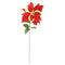 POINSETTIA VELVET 60CM RED&GOLD