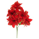 POINSETTIA SHORT STEM 5-BR 29CM RED