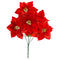 POINSETTIA VELVET 5-BR 45CM RED