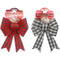 BOW BUFFALO PLAID PVC 11x7IN 2ASSTD