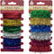 CHRISTMAS TINSEL TWIST TIE 6x1M/COL