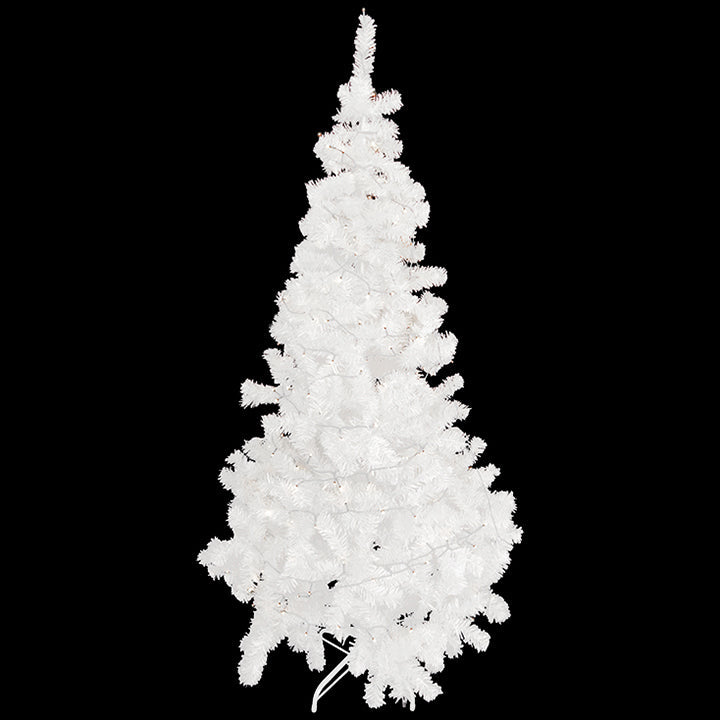 CHRISTMAS TREE W/ LED LIGHTS WHITE 6FT