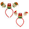 CHRISTMAS FELT HEADBAND 9*7.25IN 2ASTD