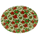 POINSETTIA OVAL PLATE 16.25*13IN