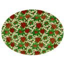 POINSETTIA OVAL PLATE 19*14.75IN