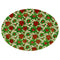 POINSETTIA OVAL PLATE 19*14.75IN