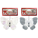 ACRYLIC BUTTERFLY IRIDESCENT 10CM 1PC