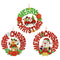 WREATH MERRY CHRISTMAS 3ASTD 40CM