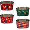 CHRISTMAS BUCKET OVAL 4 ASSORTED HOL
