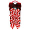 BOW RED&WHITE DECOR 10x11CM 3PC CND