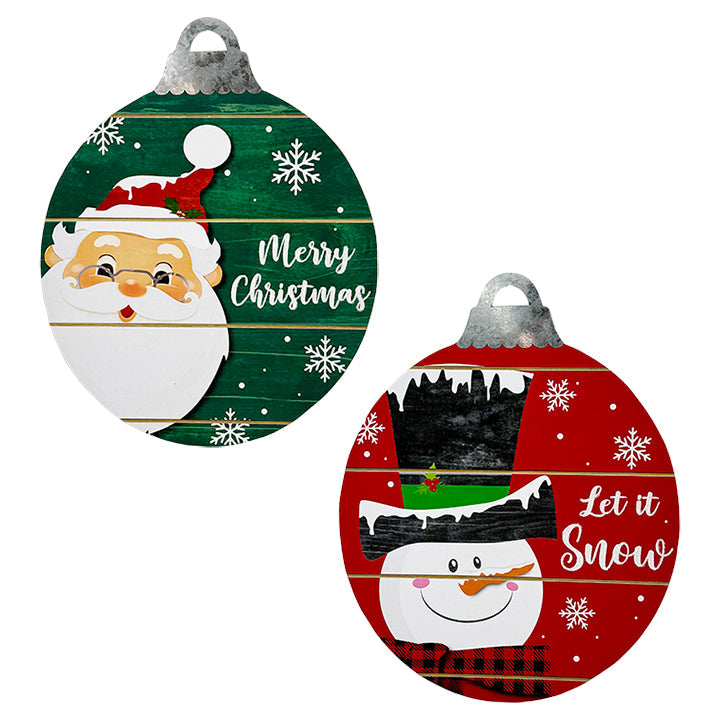 SANTA WALL DECOR 2ASTD