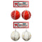 BALL W/ SILVER SEQUINS 8CM 2PC WHR