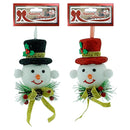 SNOWMAN HEAD 12CM TRD 2ASTD