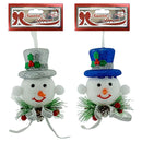 SNOWMAN HEAD 12CM WL 3ASTD