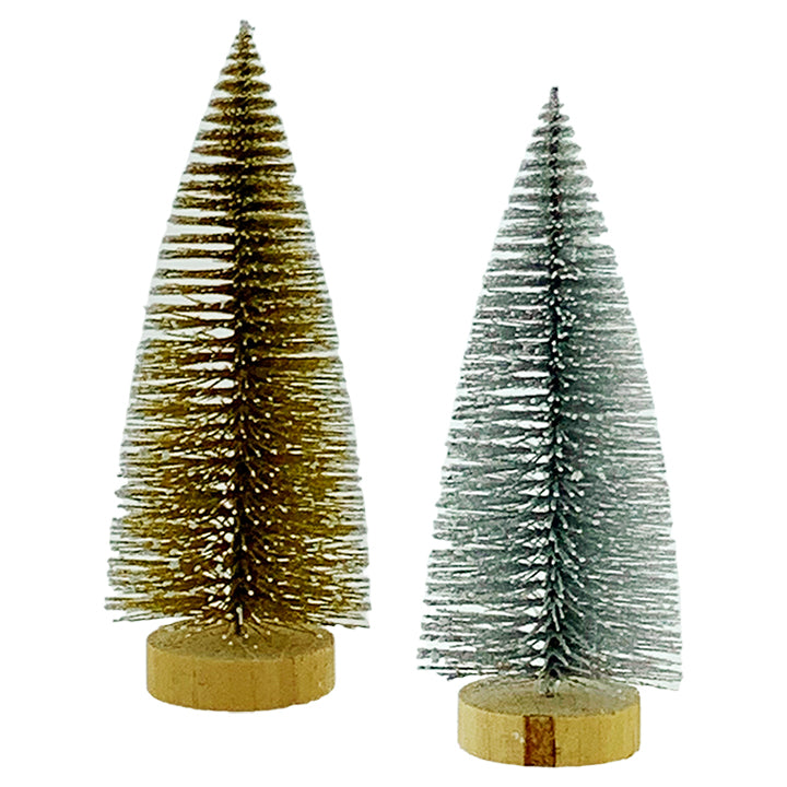 CHRISTMAS TREE GLITTER W/ SNOW 17CM