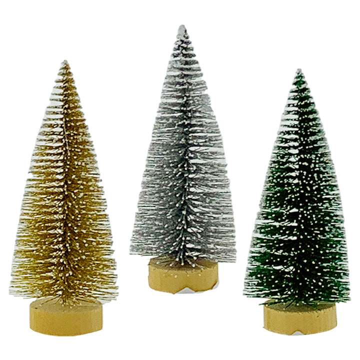 CHRISTMAS TREE GLITTER W/ SNOW 15CM