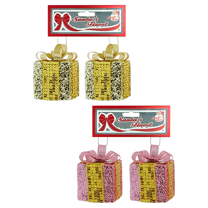 ORNAMENT BOX BLUSH 6CM 2PC